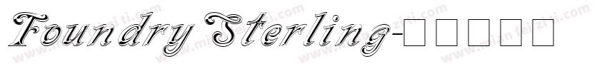 Foundry Sterling字体转换